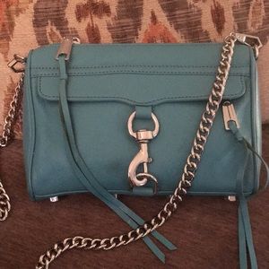 Rebecca Minkoff Mini M.A.C. Blue Leather Crossbody